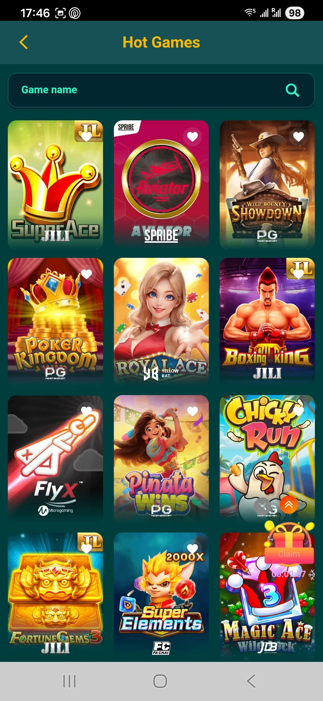 Hot games grid